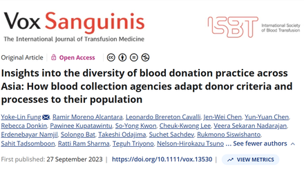 Insights into the diversity of blood donation practice across Asia.png